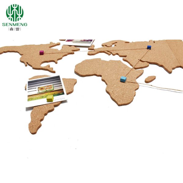 world map cork bulletin board