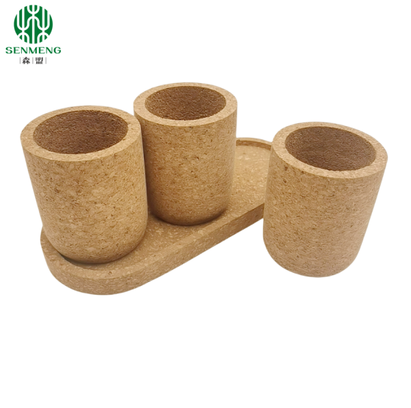 Custom Cork Natural and Reusable Flower Pots for Your Sustainable Space - 图片 3