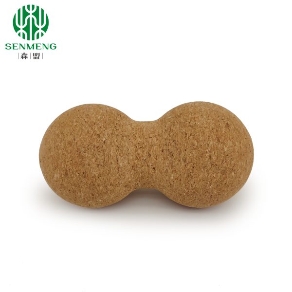 Eco-friendly Portable Yoga Cork Peanut Roller Balls for Back Muscles Massage - 图片 6