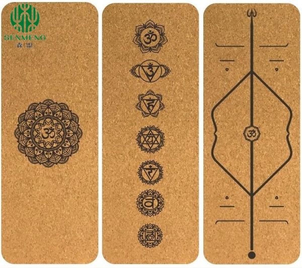 Natural Private Eco Friendly Custom Anti Slip Cork Yoga Mats - 图片 3