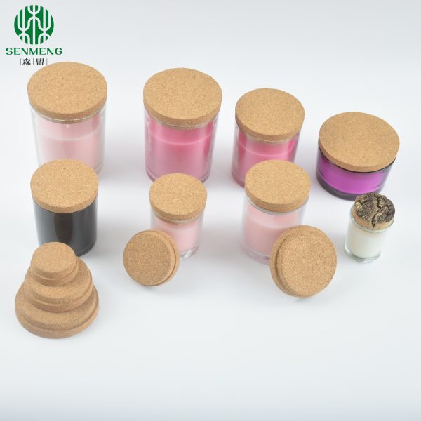 Custom Size & Logo Natural Wholesale Wooden Cap Tapered Cork Lids - 图片 2