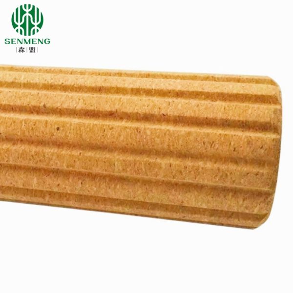 High Density Natural Release Fitness Exercising Cork Yoga Massage Roller - 图片 2