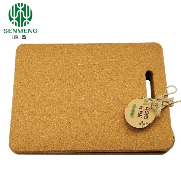 Thicked Cork Rectangular Trivet Placemat Hot Pads Plate For Dishes Kitchen