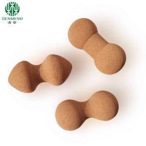 OEM Antislip Yoga Cork Massage Peanut Balls Roller Eco Friendly