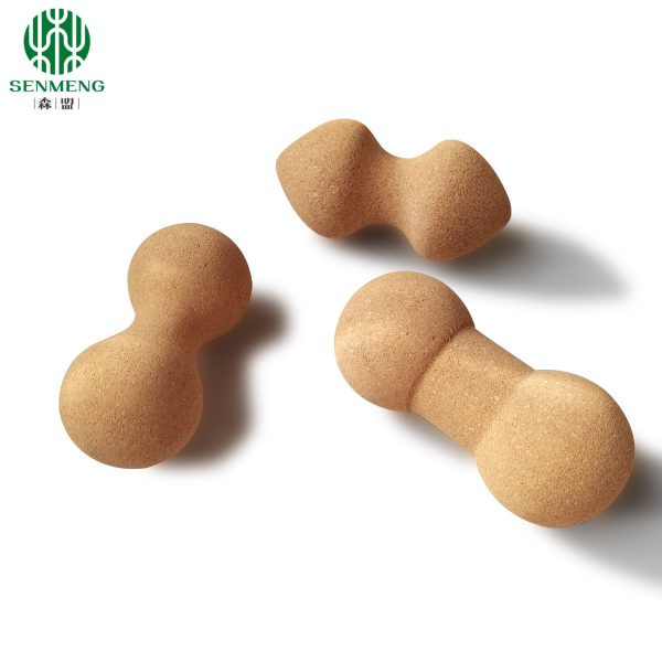 Portable Natural Cork Peanut Roller Yoga Massage Balls for Back Muscles Eco-friendly Durable​ - 图片 4