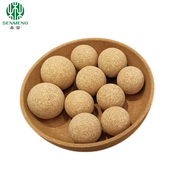 Best Sale Natural Wood Ball for Fitness Exercise Eco-Friendly Cork Yoga Ball - 图片 3