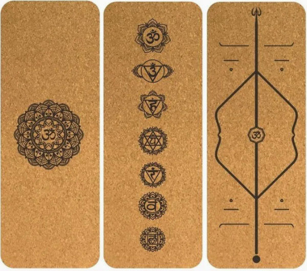 Cork Yoga Mat Sports Mat Environmental Protection With TPE Anti Slip Yoga Fitness - 图片 2
