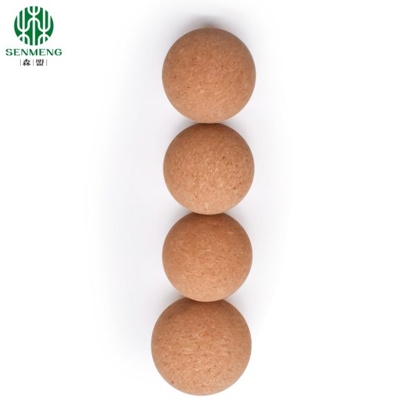 Best Sale Eco-Friendly Natural Wood Ball for Fitness Exercise Cork Yoga Ball - 图片 7
