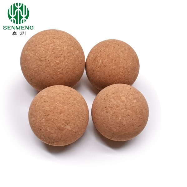 Dia. 65mm Cork Ball Yoga Massage Ball Gym Promoting Blood Circulation - 图片 5