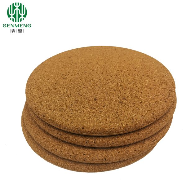 Custom Logo Absorbent Wood Trivet Set for Kitchenware Cork Placemats - 图片 3