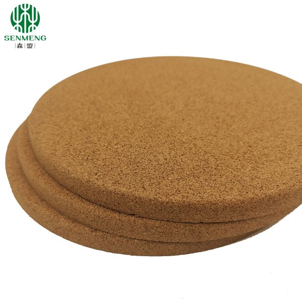 Custom Logo Absorbent Wood Trivet Set for Kitchenware Cork Placemats - 图片 5