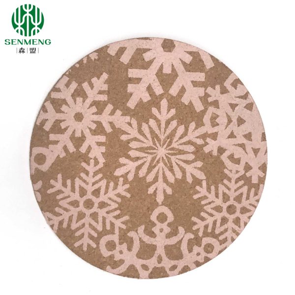 DIY Personalized Round Cork Placemats Trivets Antiskid Good Resilience - 图片 3