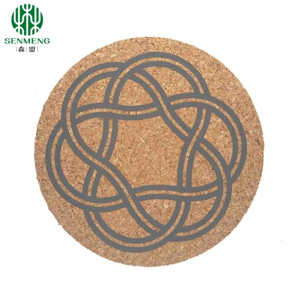 DIY Personalized Round Cork Placemats Trivets Antiskid Good Resilience