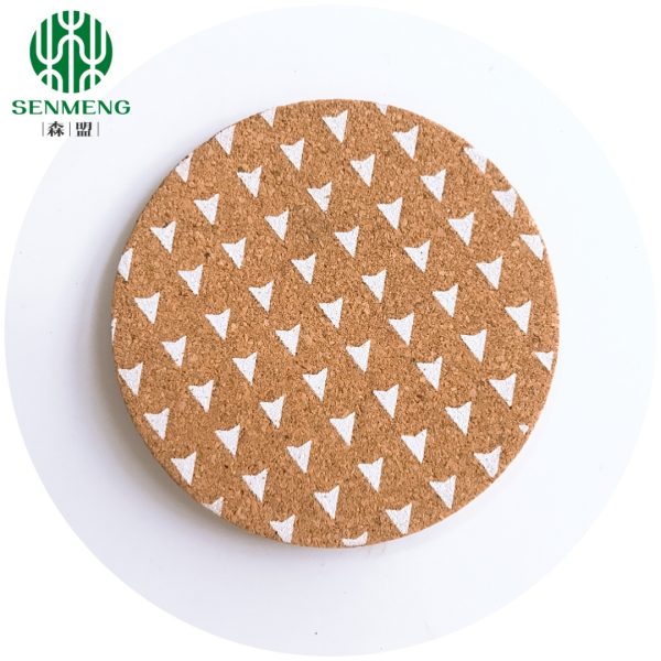 DIY Personalized Round Cork Placemats Trivets Antiskid Good Resilience - 图片 5