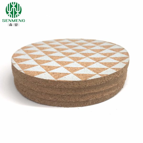High Quality Cork Coasters for Drinks, Reusable Cup Mat Round Cork Coasters Set for Home, Office, Bar,Restaurant - 4 Inches Pack of 4 - 图片 2