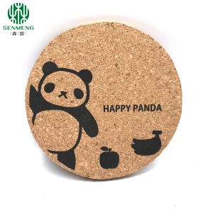 Protect Your Table Surfaces and the Planet with Cute Panda Printed Cork Coasters