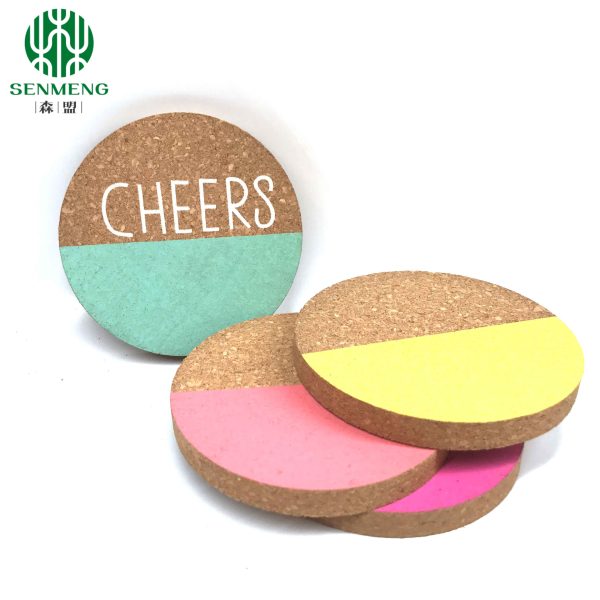 Cork Cup Mat Natural Wholesale Custom Logo Resistant Kitchenware Cork Coaster - 图片 2