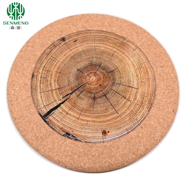 Prevent Scratching and Multifunctional Custom Ceramic Pot Holder Cork Placemats - 图片 4
