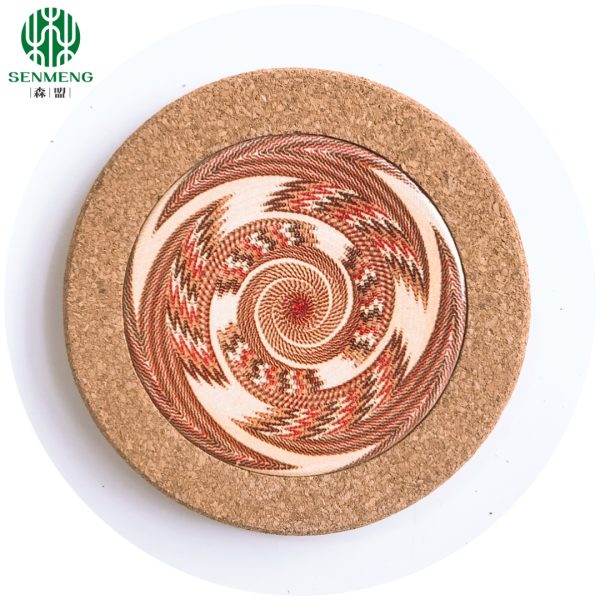 Prevent Scratching and Multifunctional Custom Ceramic Pot Holder Cork Placemats - 图片 6