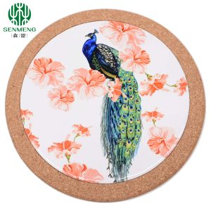 Prevent Scratching and Multifunctional Custom Ceramic Pot Holder Cork Placemats