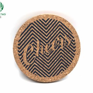 Natural Printed Cork Coasters for Table Protection and Planet Preservation