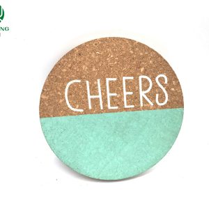 Low Price 100% Natural Cork Customizable Cork Coaster for Protect Table Heat Insluation