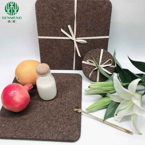 Natural Factory Price Custom Size Black Eco-Friendly Cork Trivets - 图片 3
