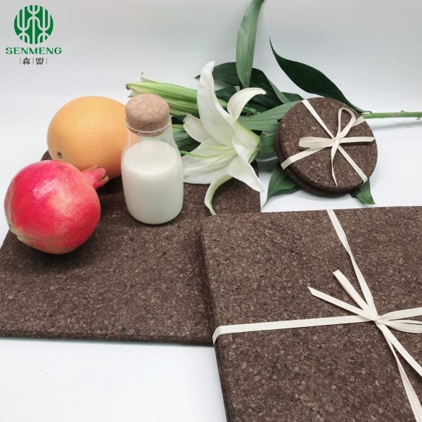 Natural Factory Price Custom Size Black Eco-Friendly Cork Trivets - 图片 5
