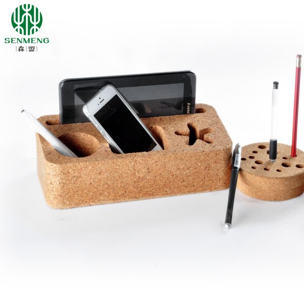 Cork Desk Organizer Cork Pen Holder Office Desktop Tidy Storage Custom Size - 图片 3