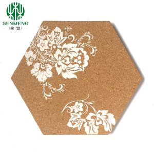 Natural High Quality Hexagonal Self-Adhesive Cork Board