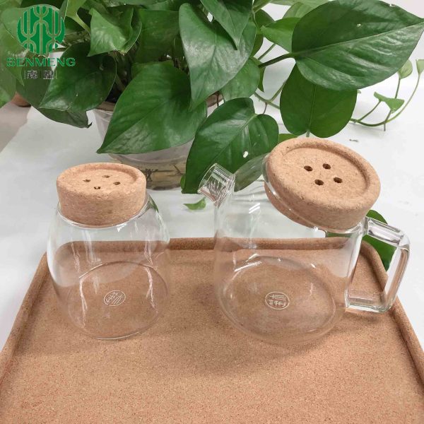 Natural Cork Cap for Glassware Teapots a Kitchen Glass Jar with Cork Lid - 图片 6