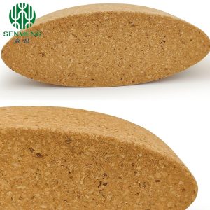 Customized Egg Oval Natural Eco friendly Cork Yoga Blocks For Body Fitness
