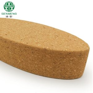 Non-Toxic and Hypoallergenic Natural Egg Oval Cork Blocks Yoga Bricks
