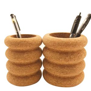 Creative Cork Desk Holder Pot Stand Tidy Organizer Office Stationery