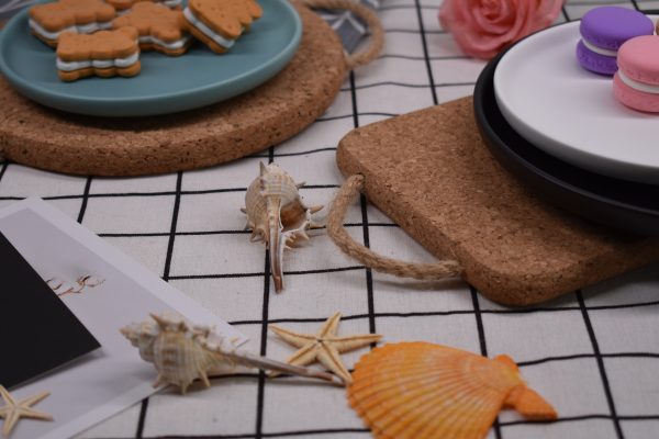 High Density Thick Rectangle Cork Placemats for Hot Dishes With Heat Resistant - 图片 5