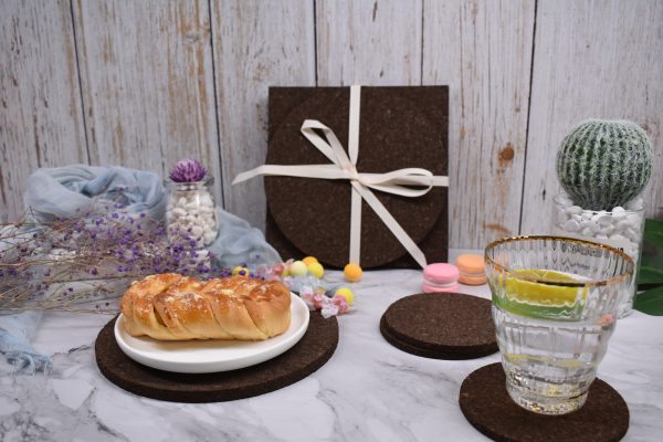 Premium Quality DIY Personalized Sustainable Antiskid Good Resilience Cork Placemats