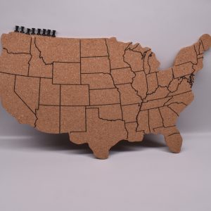 American Map Natural Premium Map Cork Bulletin Boards for Wall Cork Map
