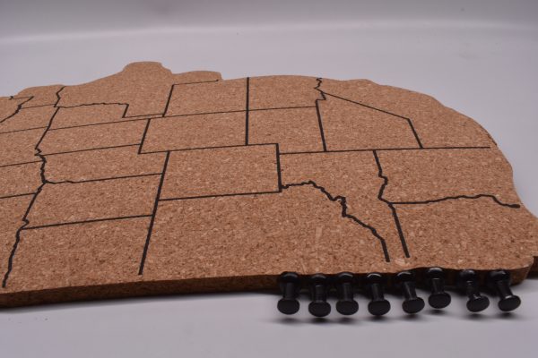 Natural Premium Us Map Cork Bulletin Boards for Walls Cork Map - 图片 5