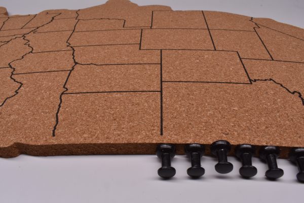 Natural Premium Us Map Cork Bulletin Boards for Walls Cork Map - 图片 7