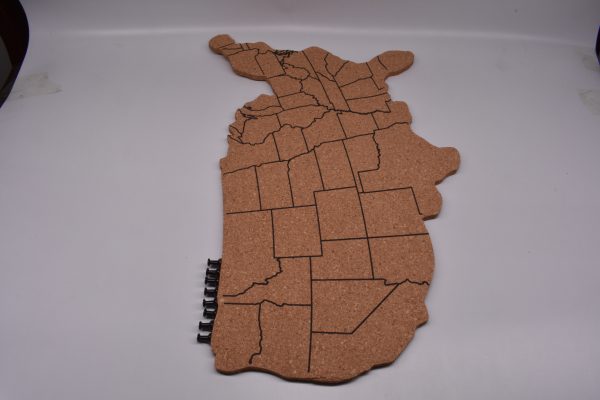 Natural Premium Us Map Cork Bulletin Boards for Walls Cork Map - 图片 3