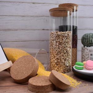 Customized  Sizes VarietyCork Lids Tapered for Replacement Cork lids