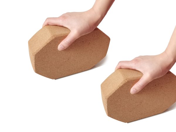 High Density Cork Yoga Bricks Blocks Non-Slip Surface Yoga Accessories - 图片 2