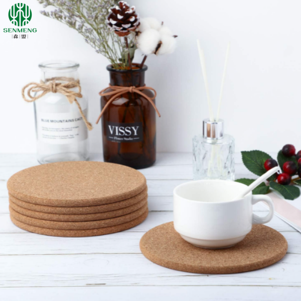 Wholesale Eco-Friendly Low Price Cork Round Coaster Sustainable Cork Coasters - 图片 4
