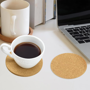 Cork Coasters for Drinks, Bulk Blank Coasters DIY Crafts, Non-Slip, Heat-Resistant, Absorbent Coasters