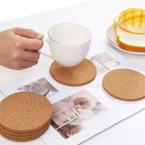 Wholesale Eco-Friendly Low Price Cork Round Coaster Sustainable Cork Coasters
