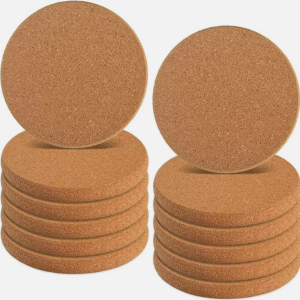 Round Cork Coasters for Home, Office, Restaurants Use Eco Freindly Cork Coasters