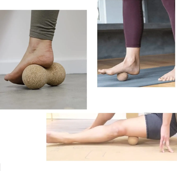 Cork Peanut Massage Ball, Peanut Double Massage Ball for Deep Tissue Muscle Massage, Myofascial Release and Yoga Therapy - 图片 7