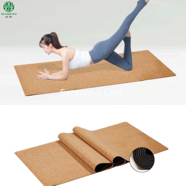 Premium Quality Fitness Cork Yoga Mat Eco Friendly Waterproof Gym Customized Cork Yoga Mat with Custom Logo - 图片 6