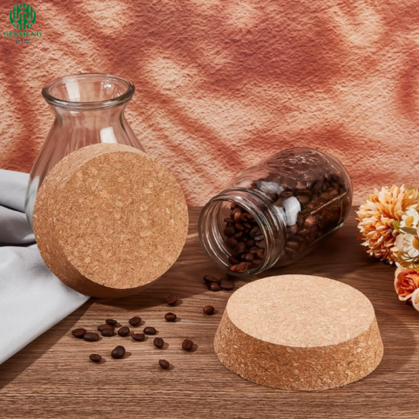 Wholesale Custom Natural Tapered Cork Lids Stoppers for Glass Bottle or Jars - 图片 2