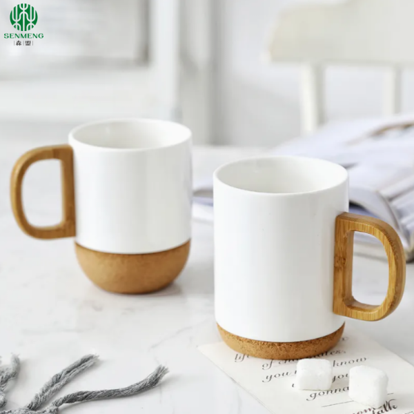 Customizable Bottom Cork coffee Mug Ceramic Insulation Coffee Cup with Premium Quality - 图片 6